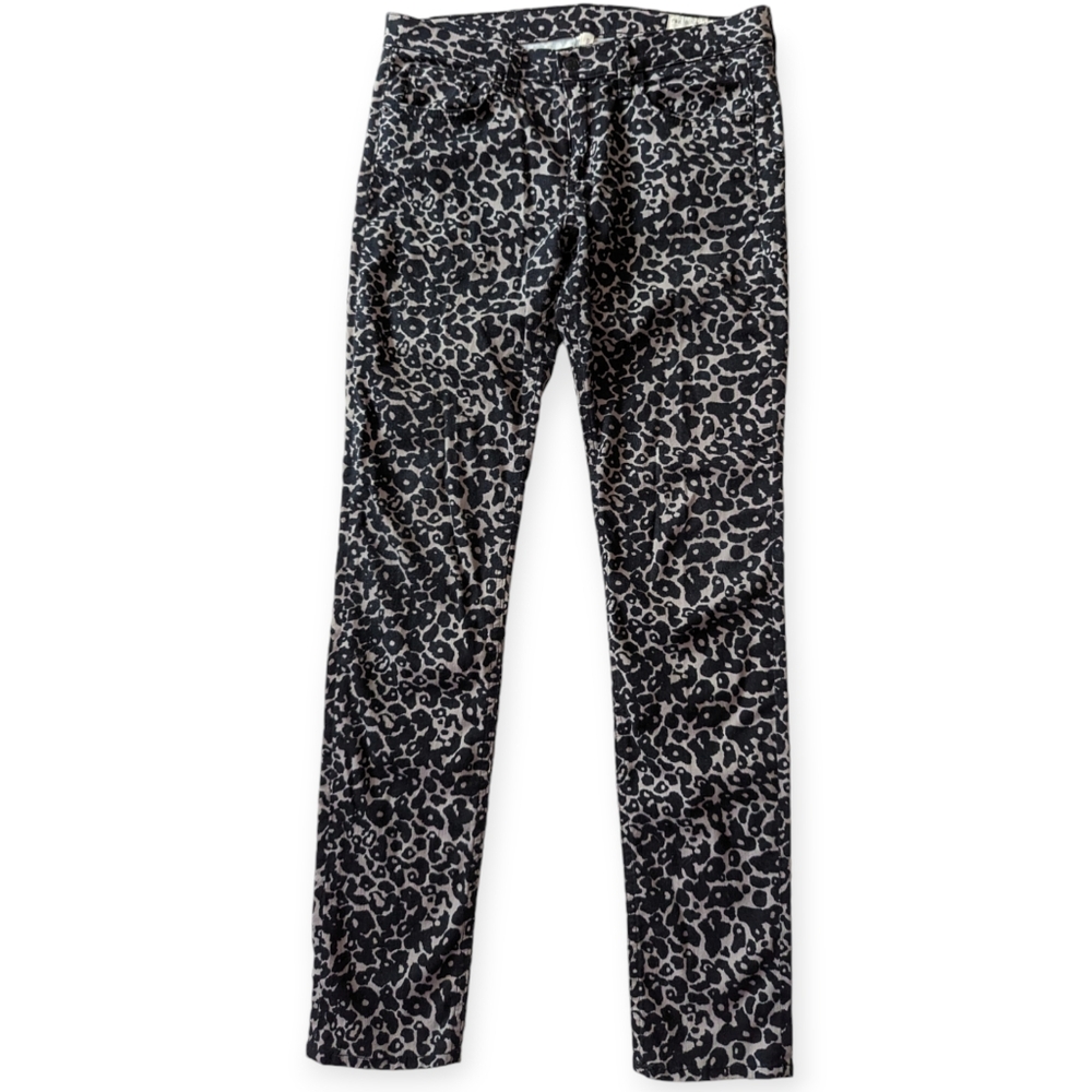RAG & BONE Amoeba Print Skinny Jeans size 29 Black Cream Bloggers Choice